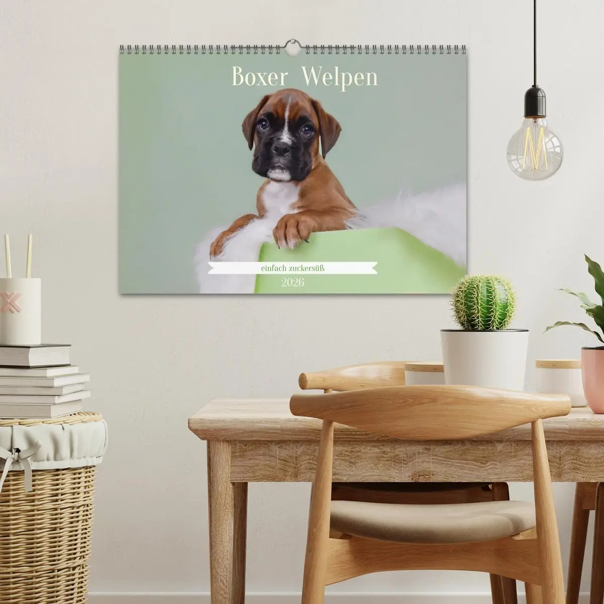 Bild: 9783457327029 | Boxer Welpen einfach zuckersüß (Wandkalender 2026 DIN A3 quer),...