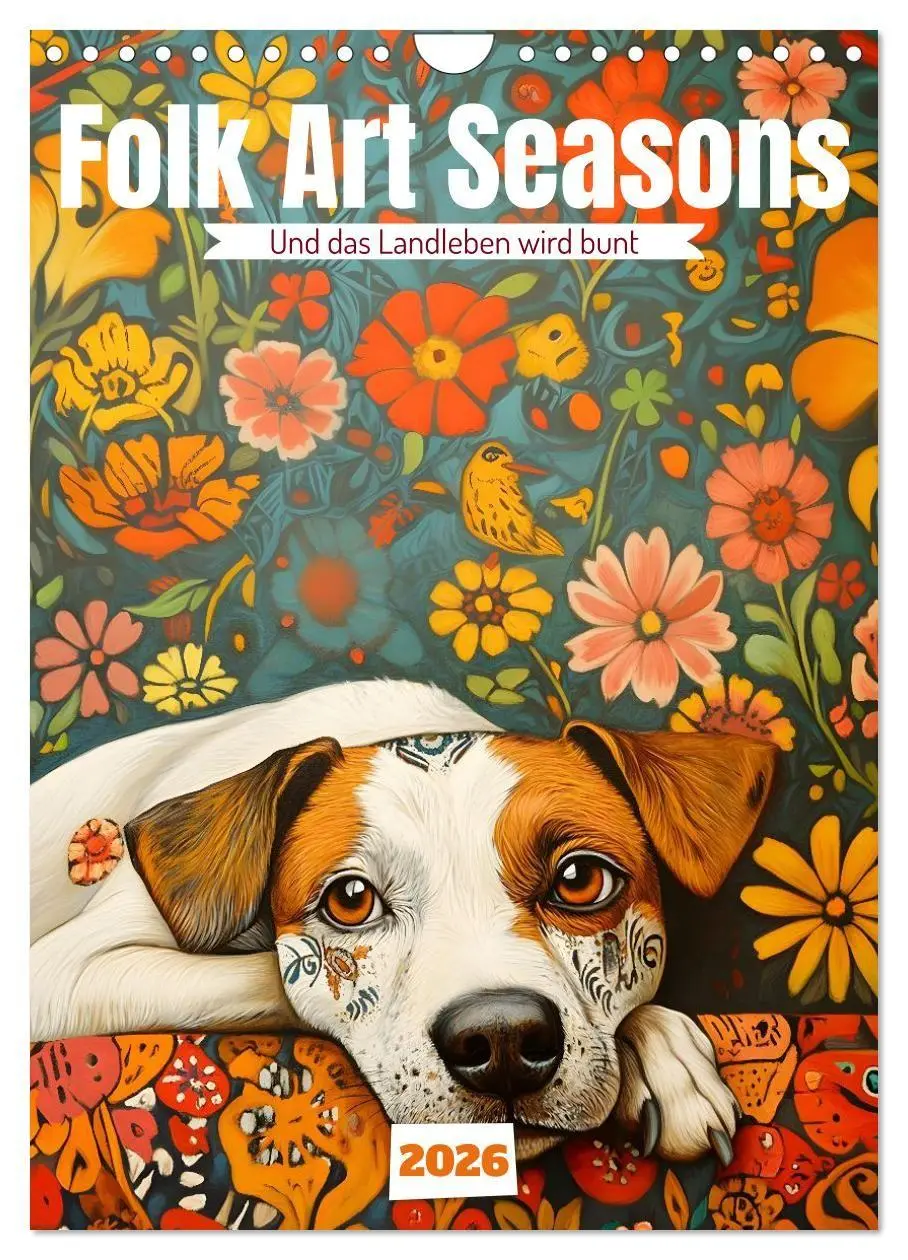 Cover: 9783516727029 | Folk Art Seasons (Wandkalender 2026 DIN A4 hoch), CALVENDO...