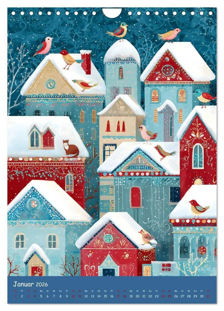 Bild: 9783516727029 | Folk Art Seasons (Wandkalender 2026 DIN A4 hoch), CALVENDO...