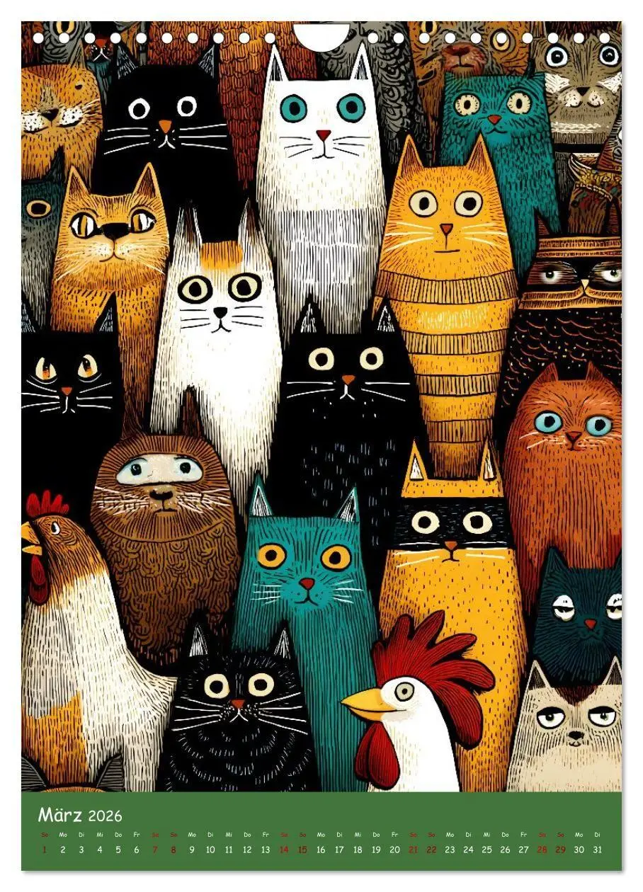 Bild: 9783516727029 | Folk Art Seasons (Wandkalender 2026 DIN A4 hoch), CALVENDO...