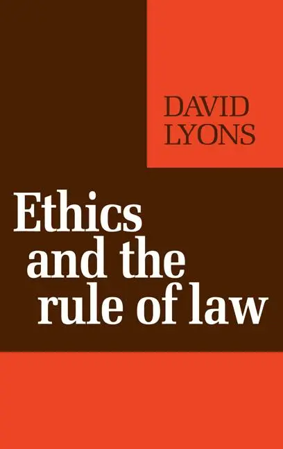 Cover: 9780521277129 | Ethics and the Rule of Law | David Lyons | Taschenbuch | Englisch