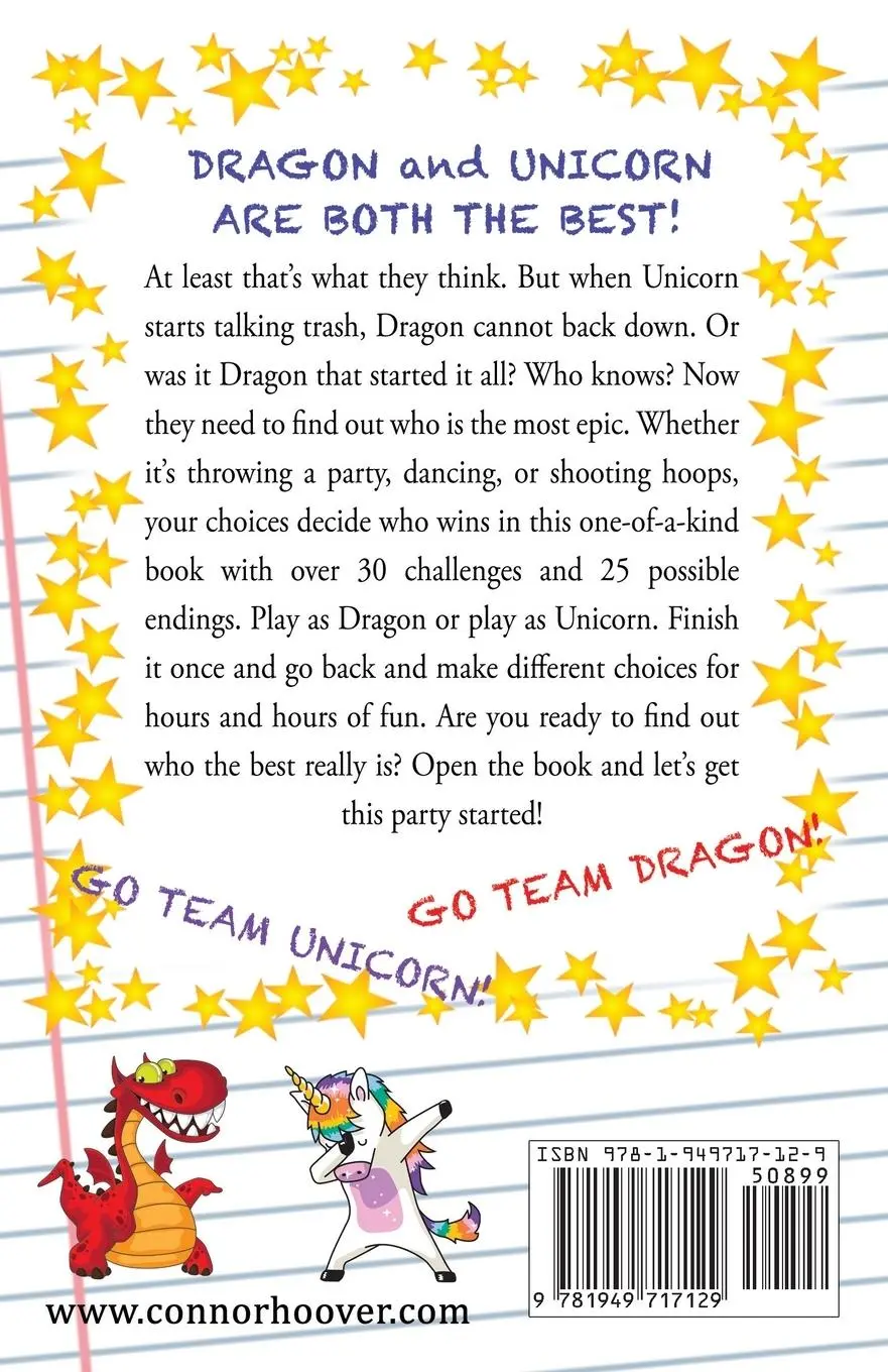 Rückseite: 9781949717129 | Pick Your Own Quest | Dragon vs. Unicorn | Connor Hoover | Taschenbuch