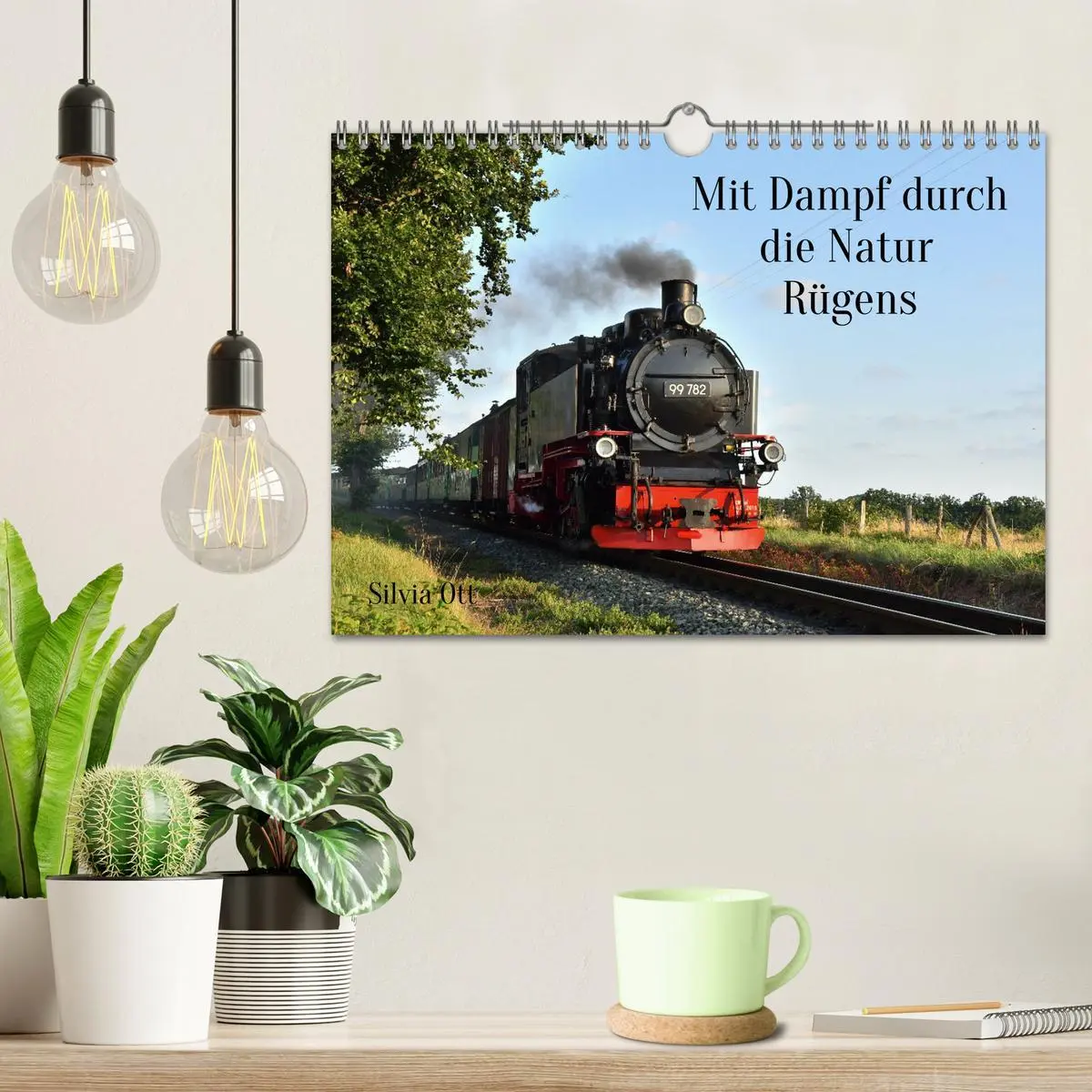 Bild: 9783457627129 | Mit Dampf durch die Natur Rügens (Wandkalender 2026 DIN A4 quer),...