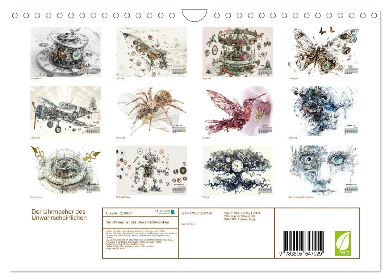 Bild: 9783516647129 | Der Uhrmacher des Unwahrscheinlichen (Wandkalender 2026 DIN A4...