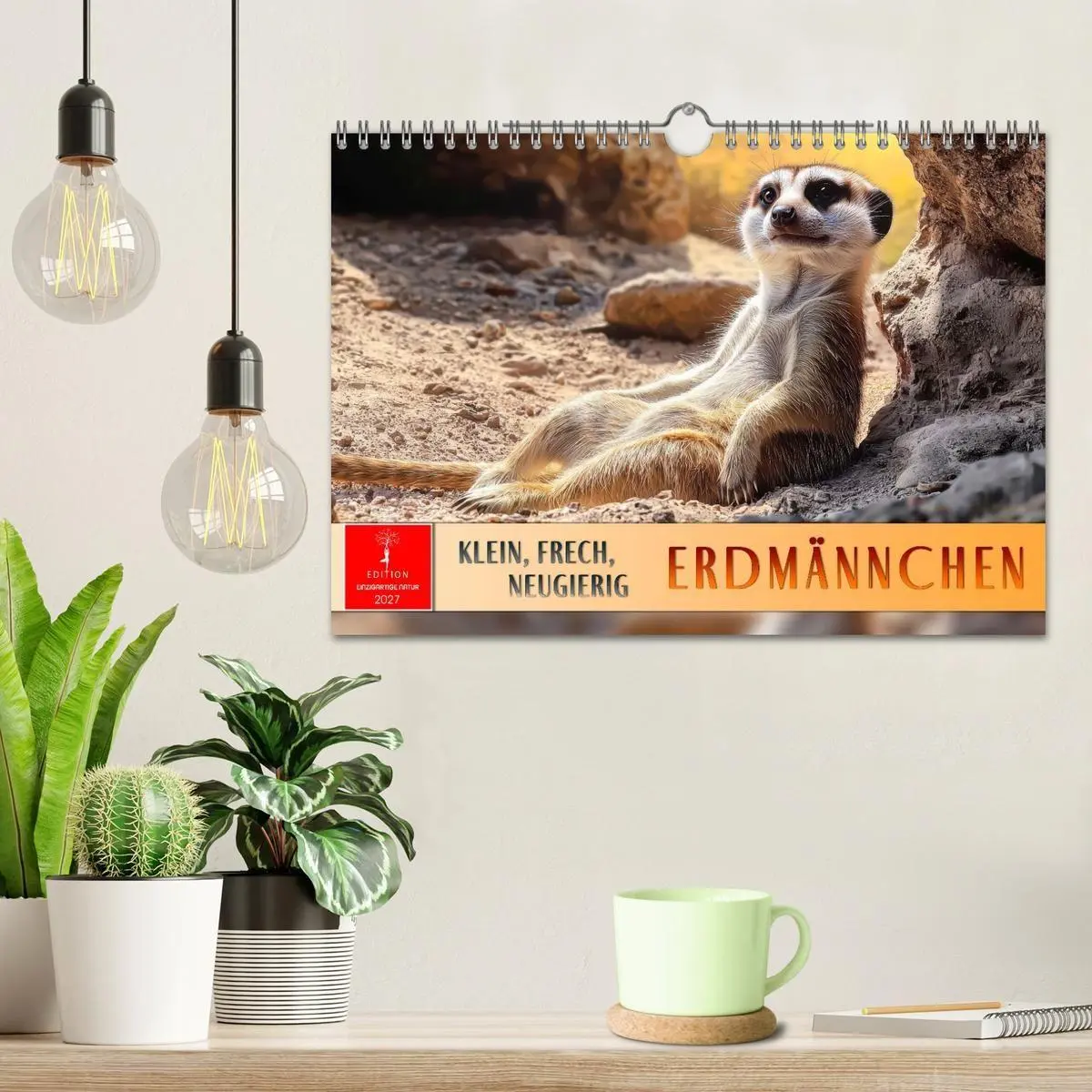 Bild: 9783516957129 | Erdmännchen - klein, frech, neugierig (Wandkalender 2027 DIN A4...