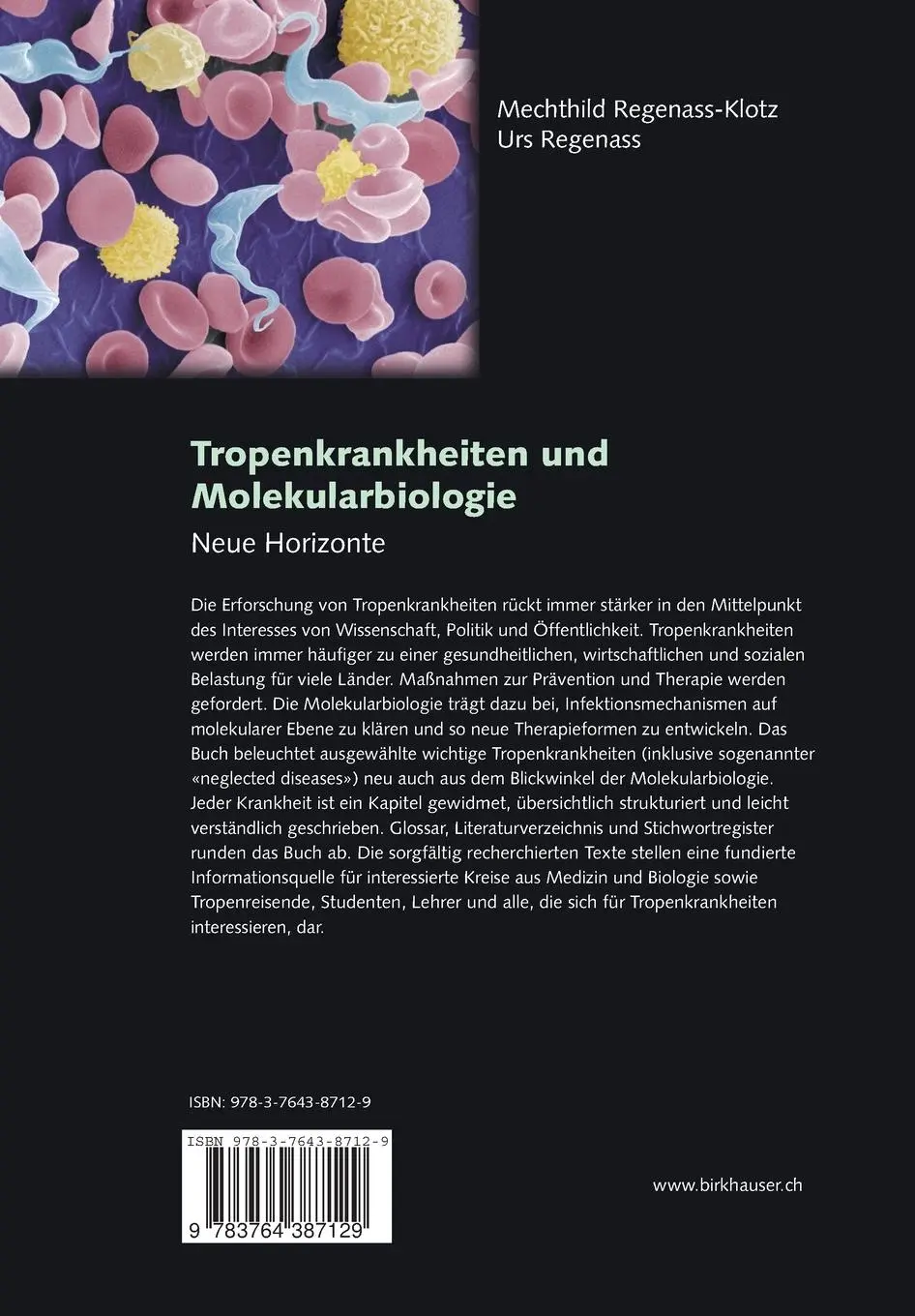 Rückseite: 9783764387129 | Tropenkrankheiten und Molekularbiologie - Neue Horizonte | Taschenbuch