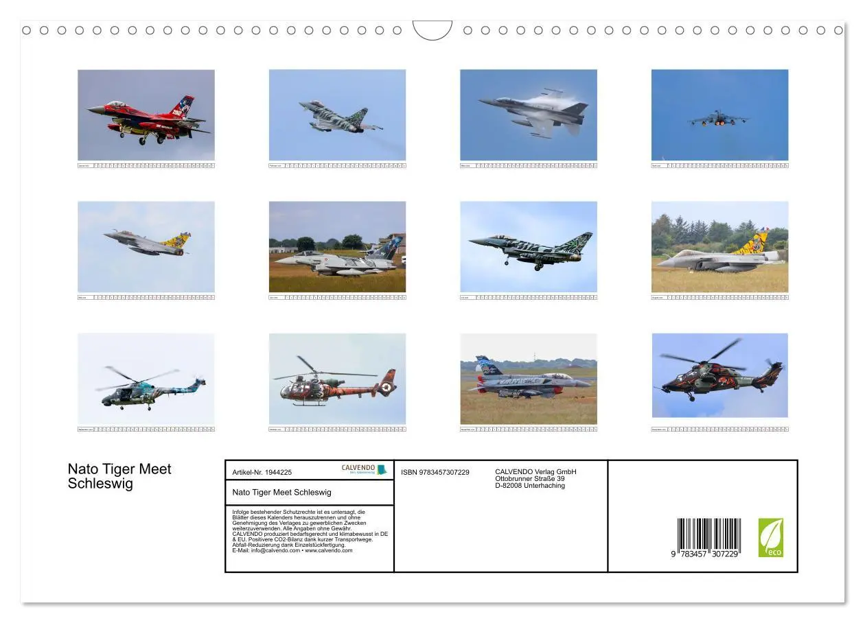Bild: 9783457307229 | Nato Tiger Meet Schleswig (Wandkalender 2026 DIN A3 quer), CALVENDO...