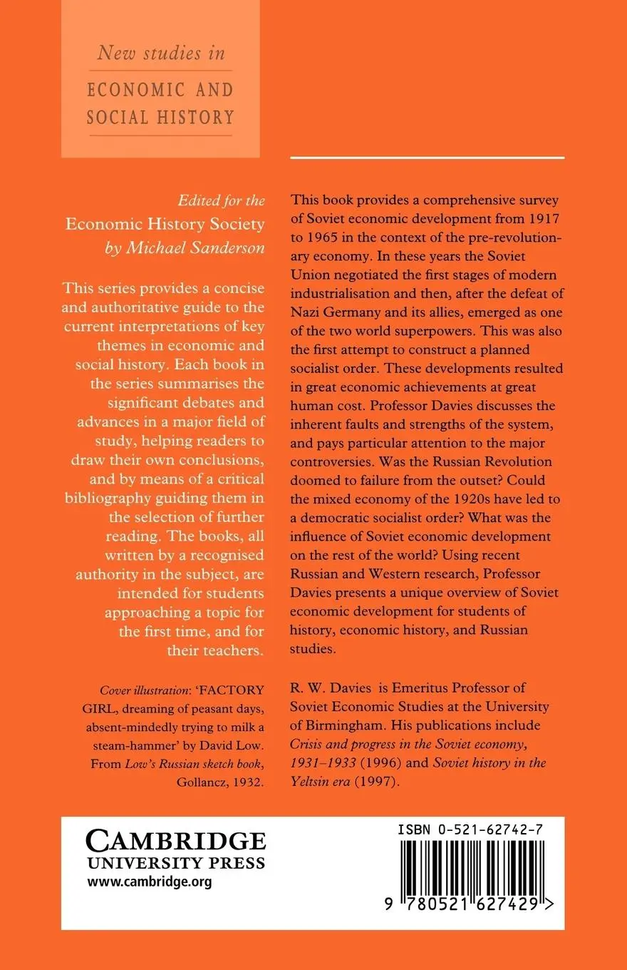 Rückseite: 9780521627429 | Soviet Economic Development from Lenin to Khrushchev | Davies (u. a.)