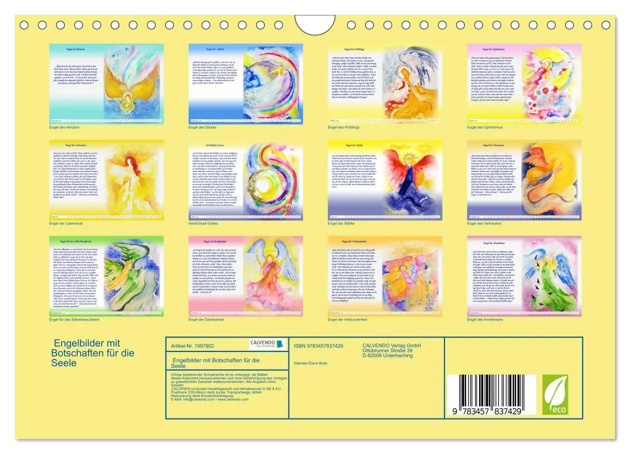 Bild: 9783457837429 | Engelbilder mit Botschaften für die Seele (Wandkalender 2026 DIN A4...