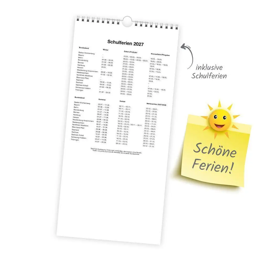 Bild: 9783988027429 | TRÖTSCH - Familienkalender Farben 2027 | Wandkalender | KG | Kalender