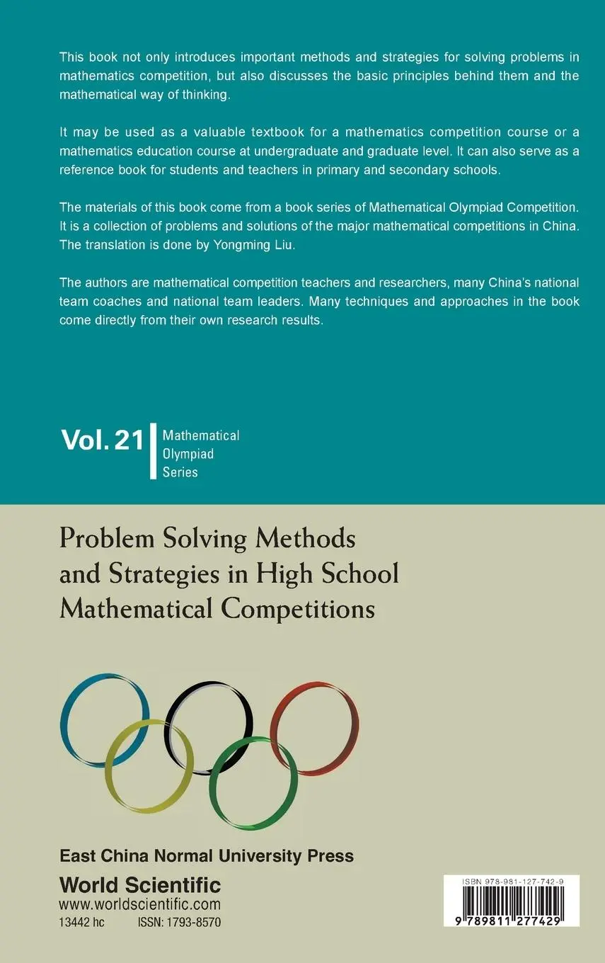Rückseite: 9789811277429 | PROBLEM SOLVING METH &amp; STRATEG HIGH SCHOOL MATH COMPETITIONS | Xiong