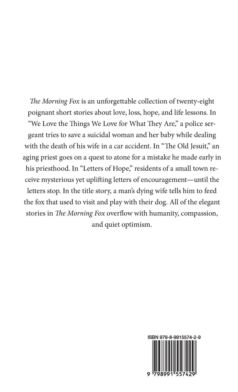 Rückseite: 9798991557429 | The Morning Fox | Stories of Love, Loss, and Hope | John P. Weiss