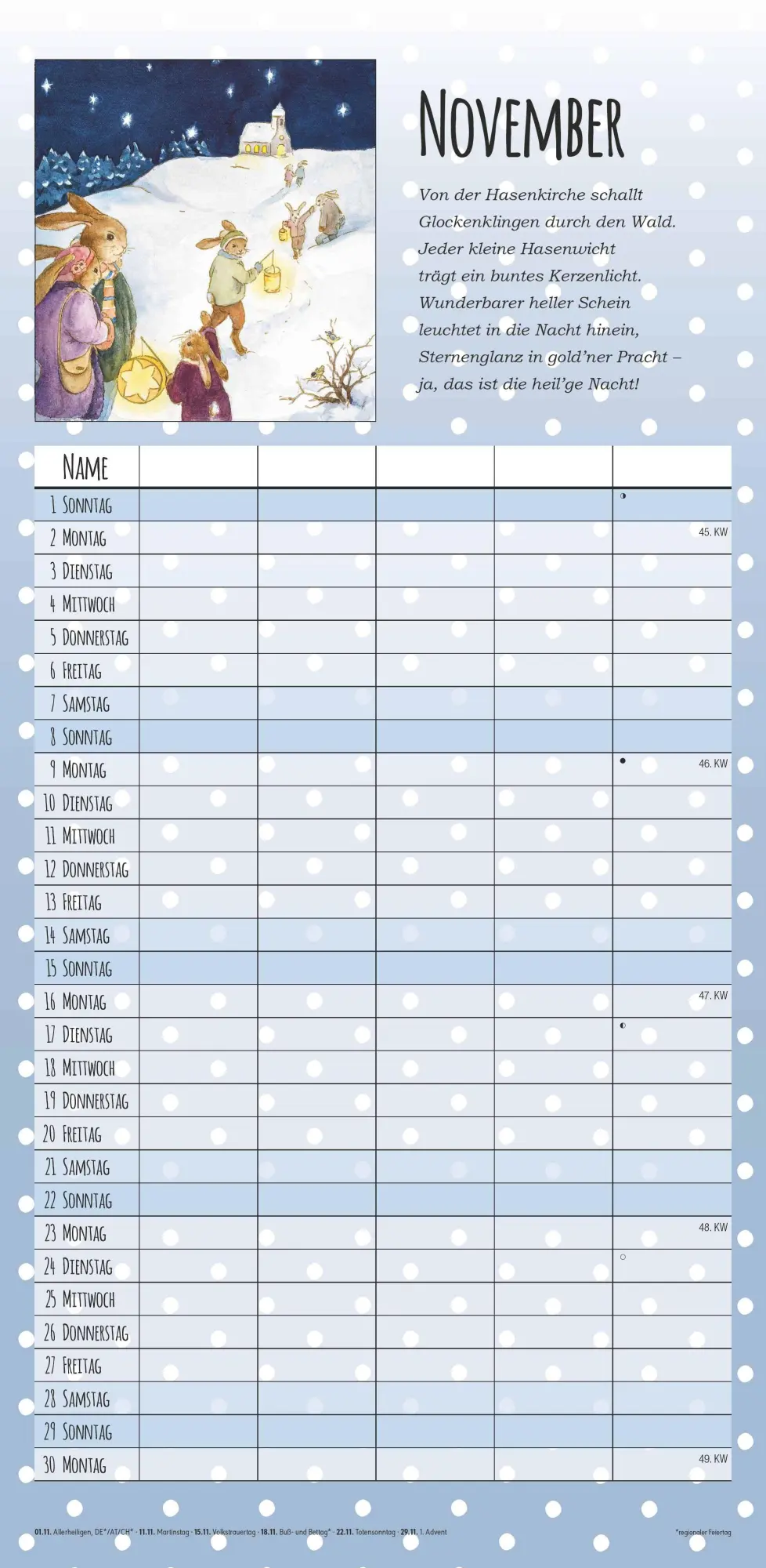 Bild: 4069095007529 | Familienplaner Häschenschule 2026 - Familien-Timer 22x45 cm - mit...