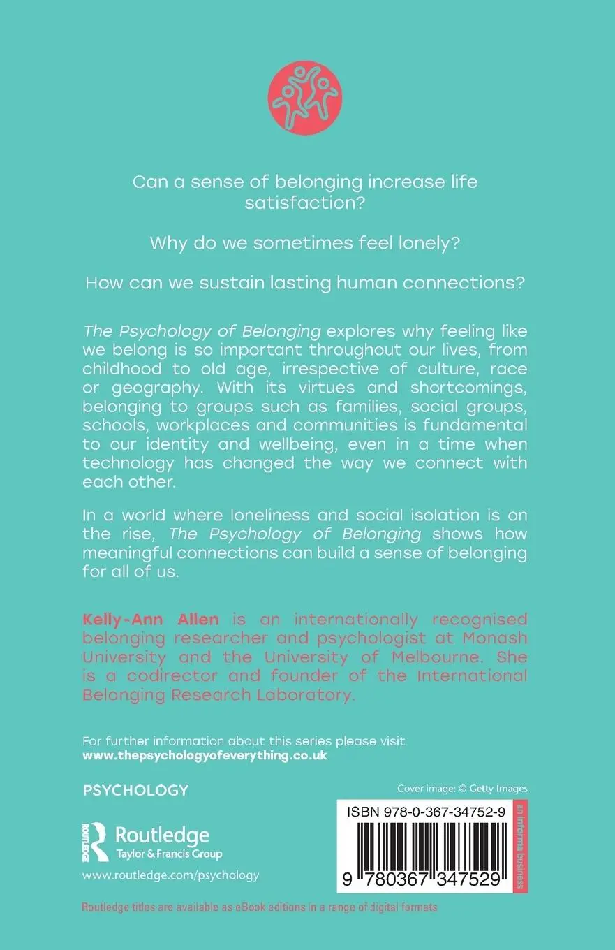Rückseite: 9780367347529 | The Psychology of Belonging | Kelly-Ann Allen | Taschenbuch | Englisch