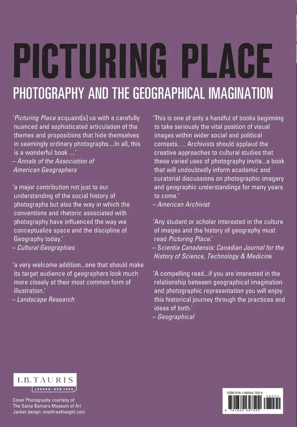 Rückseite: 9781860647529 | Picturing Place | Photography and the Geographical Imagination | Buch