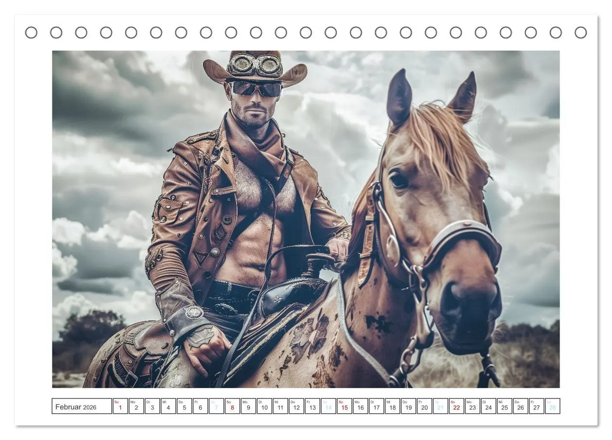 Bild: 9783457447529 | Im Bann des Cowboys (Tischkalender 2026 DIN A5 quer), CALVENDO...