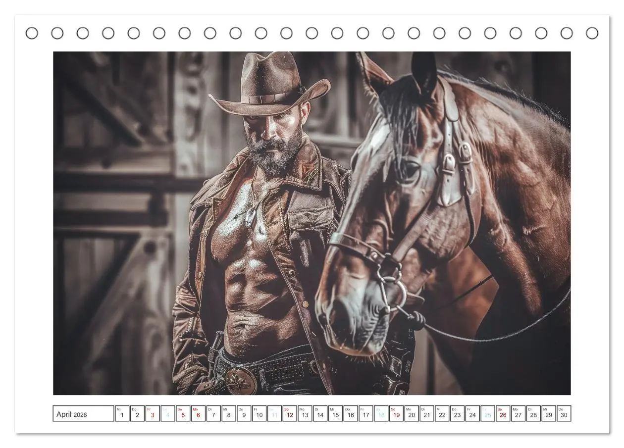 Bild: 9783457447529 | Im Bann des Cowboys (Tischkalender 2026 DIN A5 quer), CALVENDO...