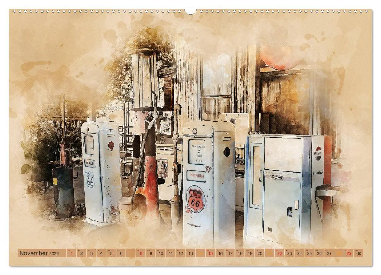 Bild: 9783457687529 | Route 66 - 2451 Meilen Nostalgie (hochwertiger Premium Wandkalender...