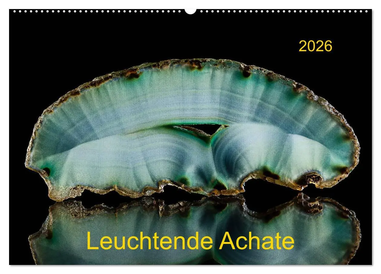 Cover: 9783516087529 | Leuchtende Achate (Wandkalender 2026 DIN A2 quer), CALVENDO...