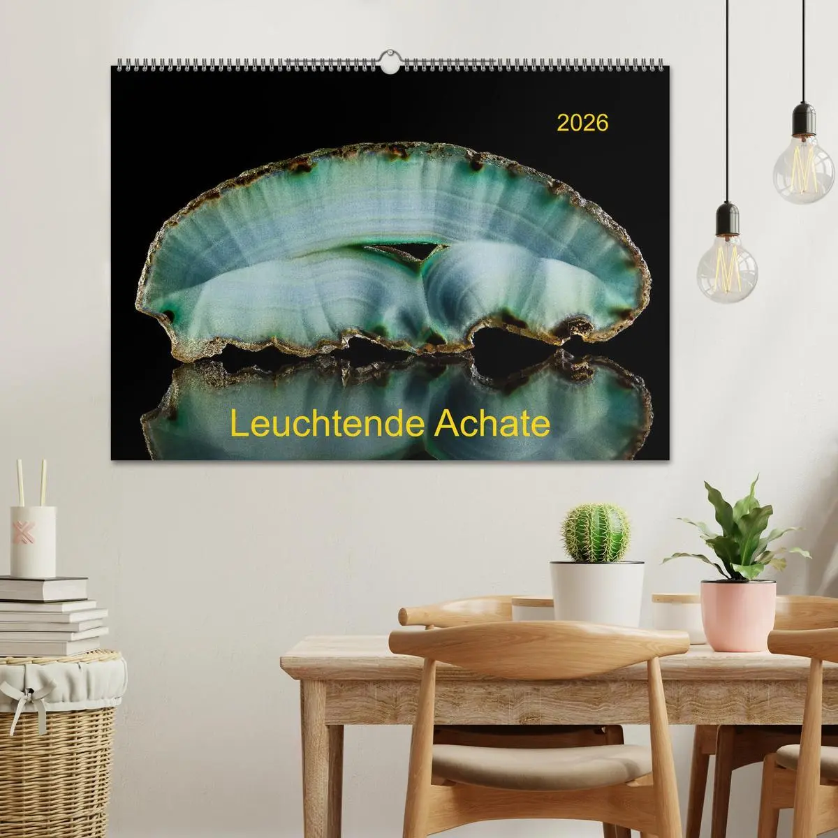 Bild: 9783516087529 | Leuchtende Achate (Wandkalender 2026 DIN A2 quer), CALVENDO...