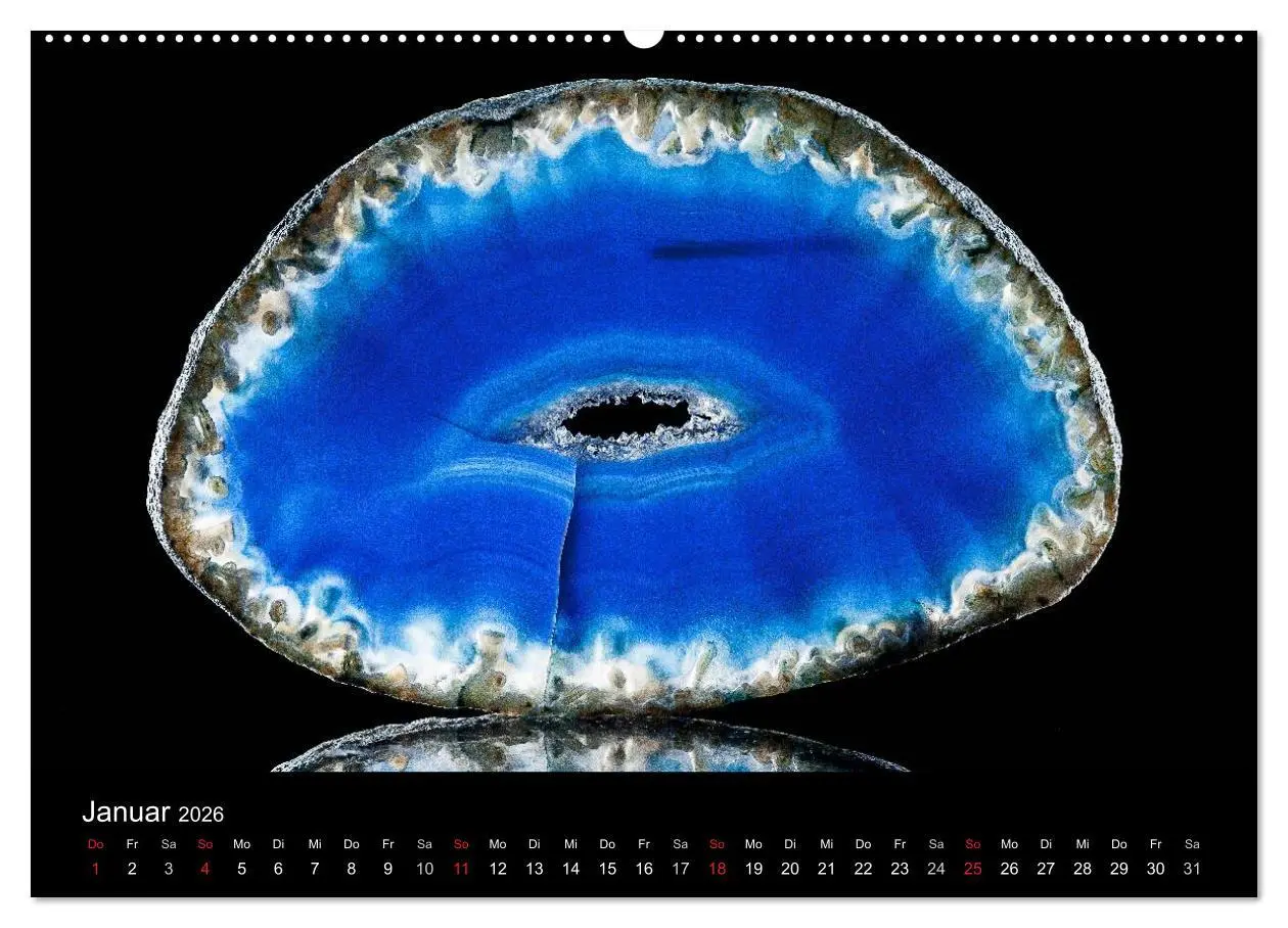 Bild: 9783516087529 | Leuchtende Achate (Wandkalender 2026 DIN A2 quer), CALVENDO...