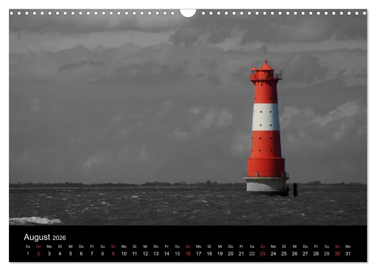 Bild: 9783516157529 | schwarz/weiß trifft farbe (Wandkalender 2026 DIN A3 quer), CALVENDO...