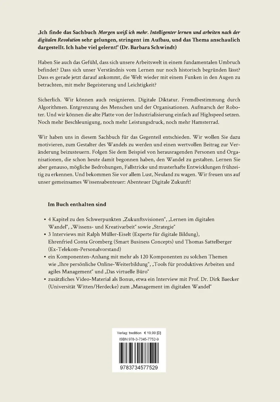 Rückseite: 9783734577529 | Morgen weiß ich mehr | Marcus Klug (u. a.) | Taschenbuch | Paperback