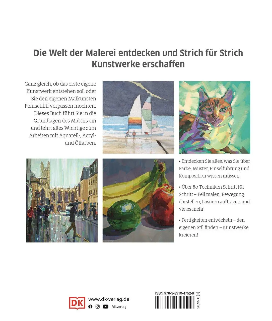 Rückseite: 9783831047529 | Meisterschule Malen | DK Verlag | Buch | 304 S. | Deutsch | 2023