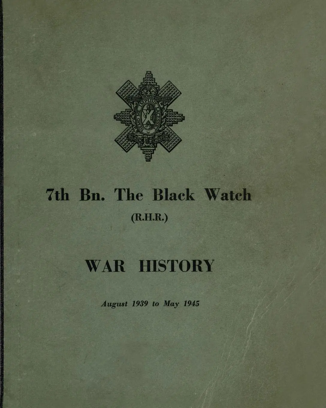 Cover: 9781474537629 | WAR HISTORY OF THE 7th Bn THE BLACK WATCH | Anon | Taschenbuch | 2023