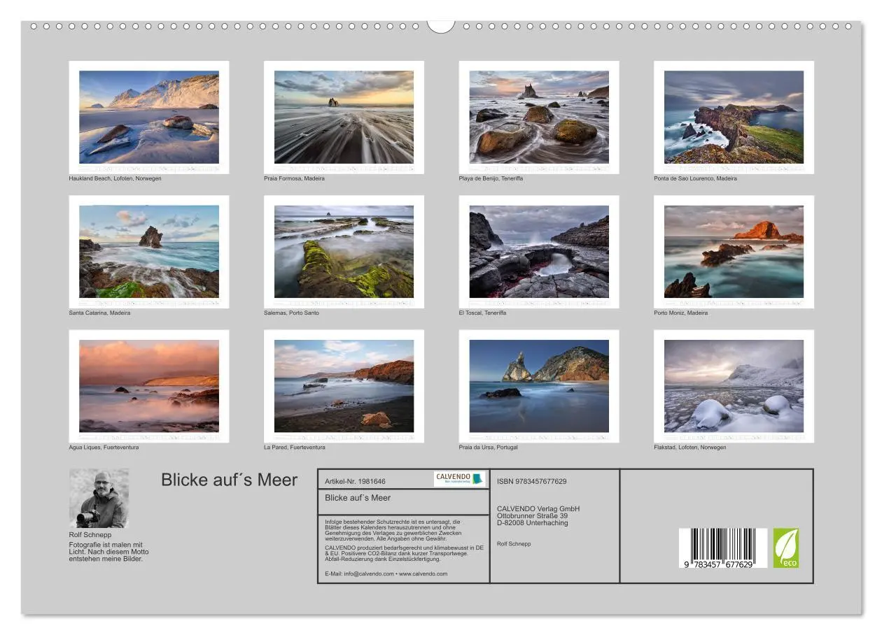 Bild: 9783457677629 | Blicke auf´s Meer (hochwertiger Premium Wandkalender 2026 DIN A2...