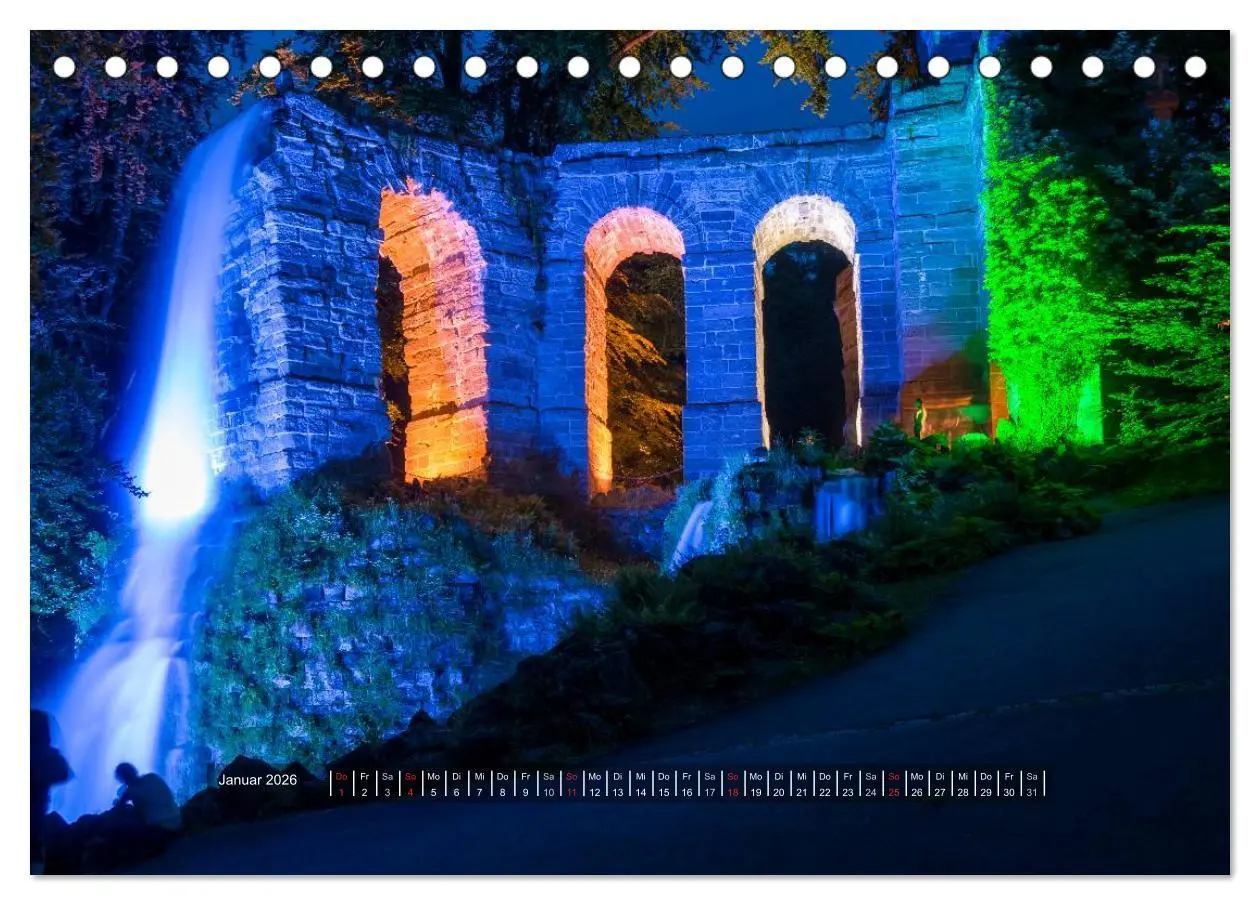 Bild: 9783516077629 | Der Bergpark Kassel-Wilhelmshöhe (Tischkalender 2026 DIN A5 quer),...
