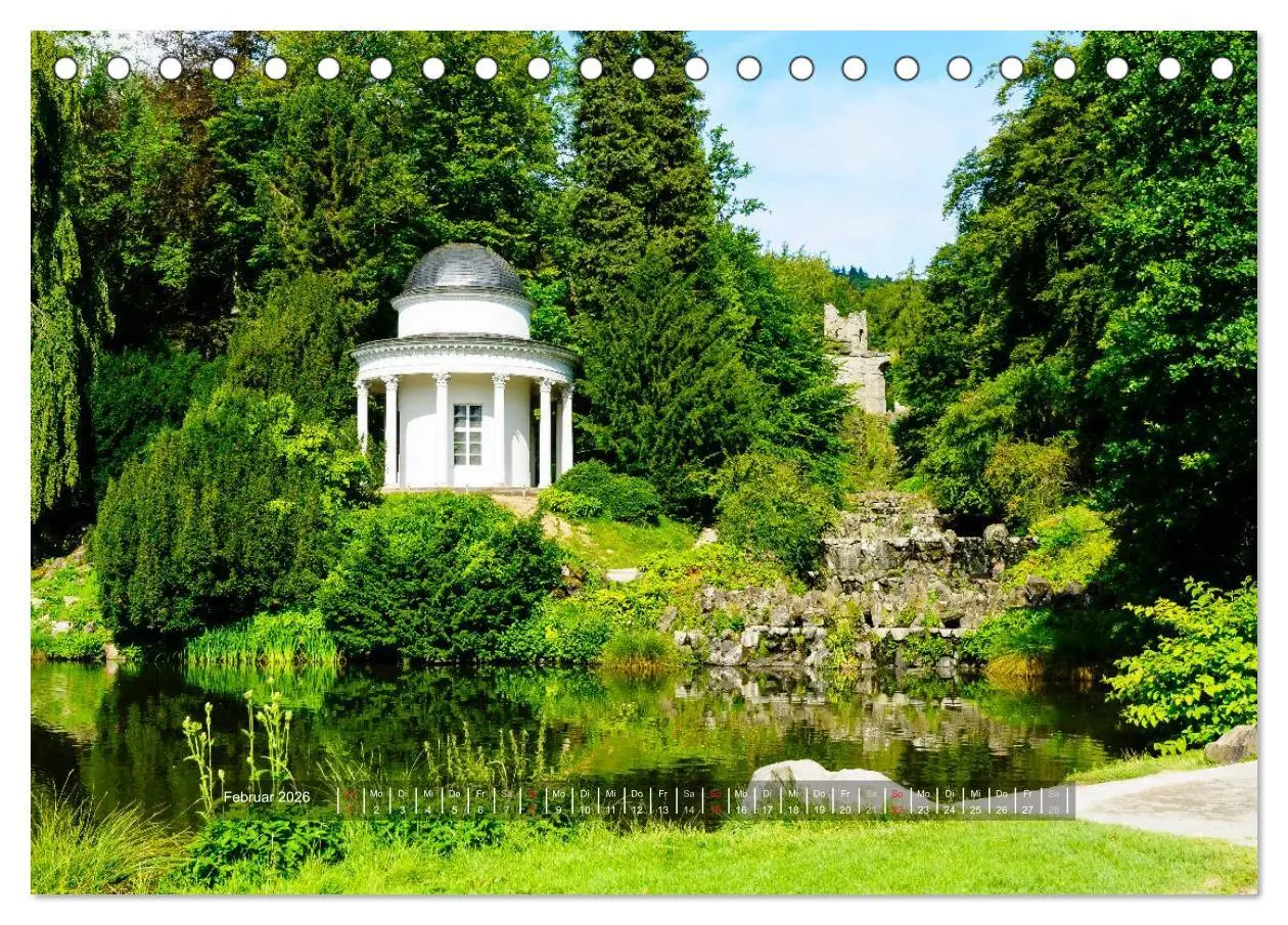 Bild: 9783516077629 | Der Bergpark Kassel-Wilhelmshöhe (Tischkalender 2026 DIN A5 quer),...