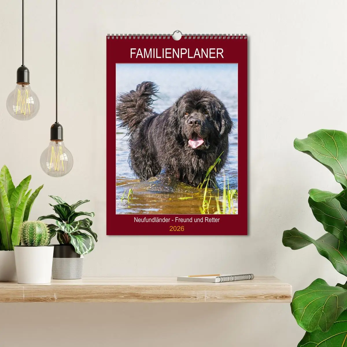 Bild: 9783516387629 | Familienplaner Neufundländer - Freund und Retter (Wandkalender 2026...