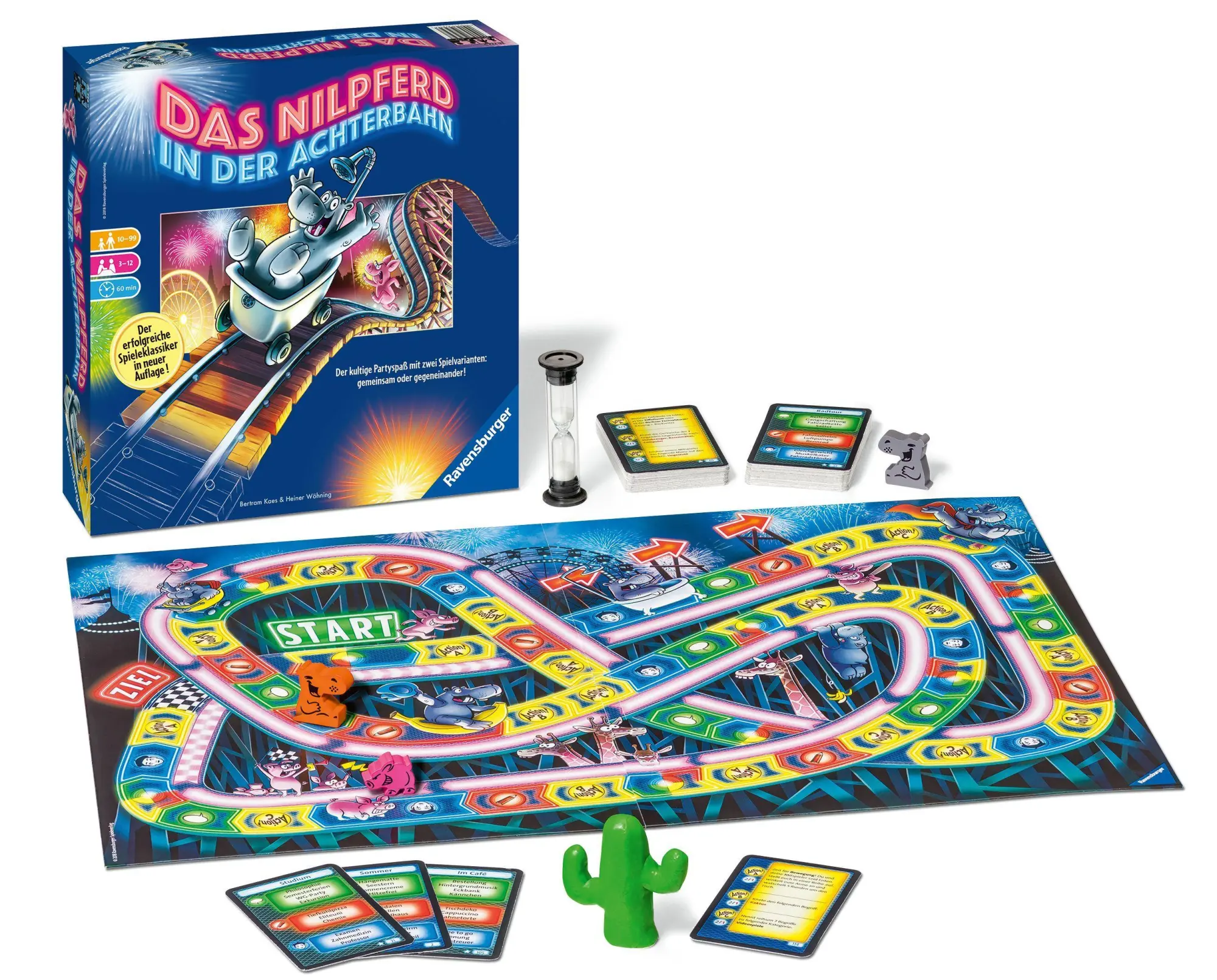 Bild: 4005556267729 | Das Nilpferd in der Achterbahn | Bertram Kaes (u. a.) | Spiel | Spiel