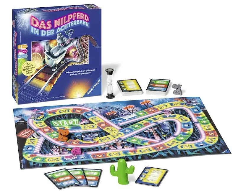 Bild: 4005556267729 | Das Nilpferd in der Achterbahn | Bertram Kaes (u. a.) | Spiel | Spiel