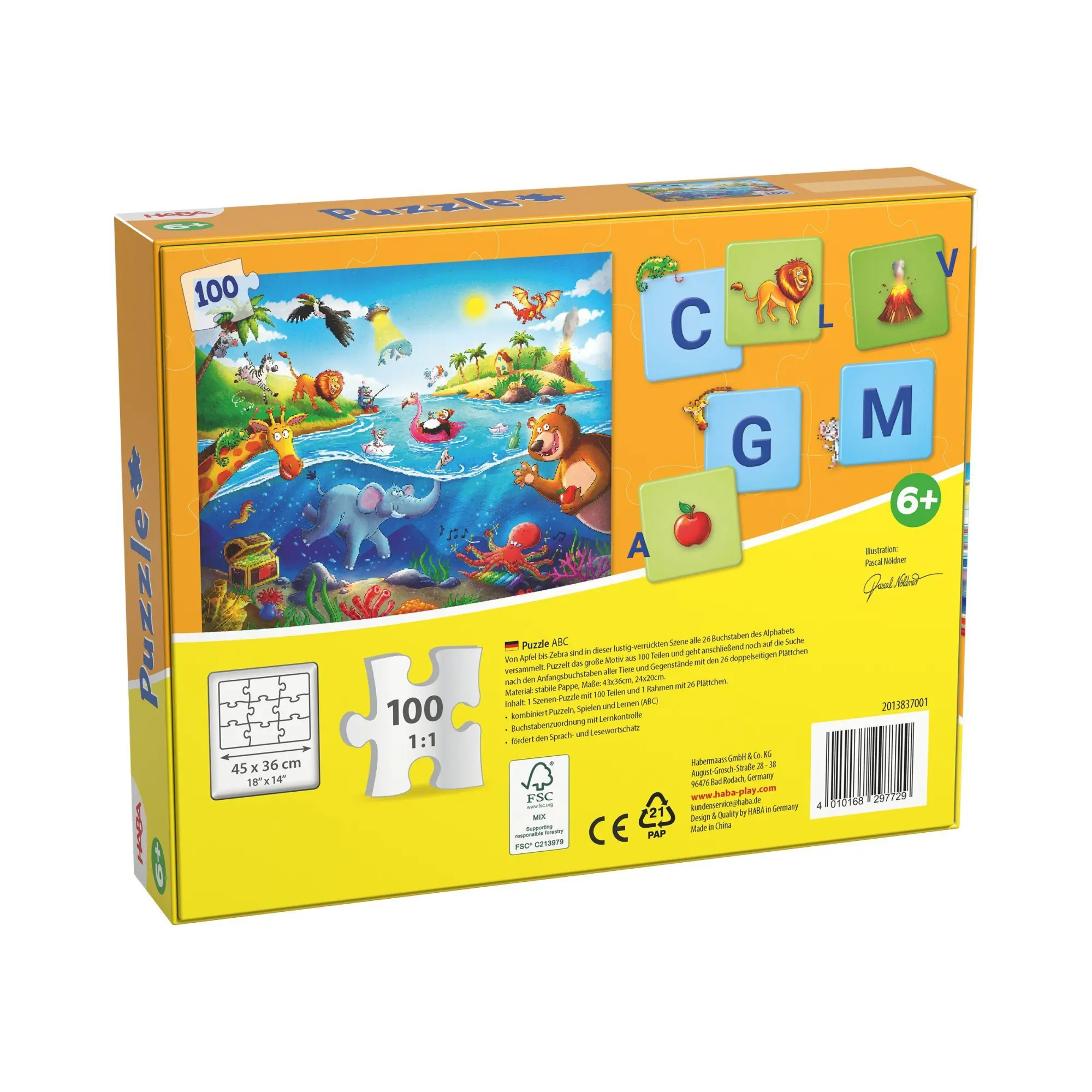 Bild: 4010168297729 | Puzzle ABC 100 Teile | Patrick Tonn | Spiel | 2013837001 | Deutsch