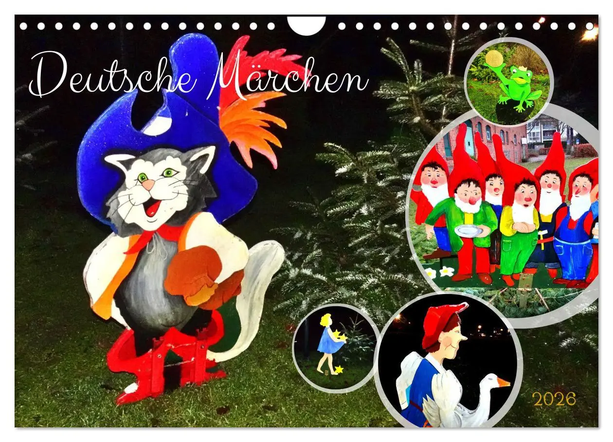 Cover: 9783457357729 | Deutsche Märchen (Wandkalender 2026 DIN A4 quer), CALVENDO...