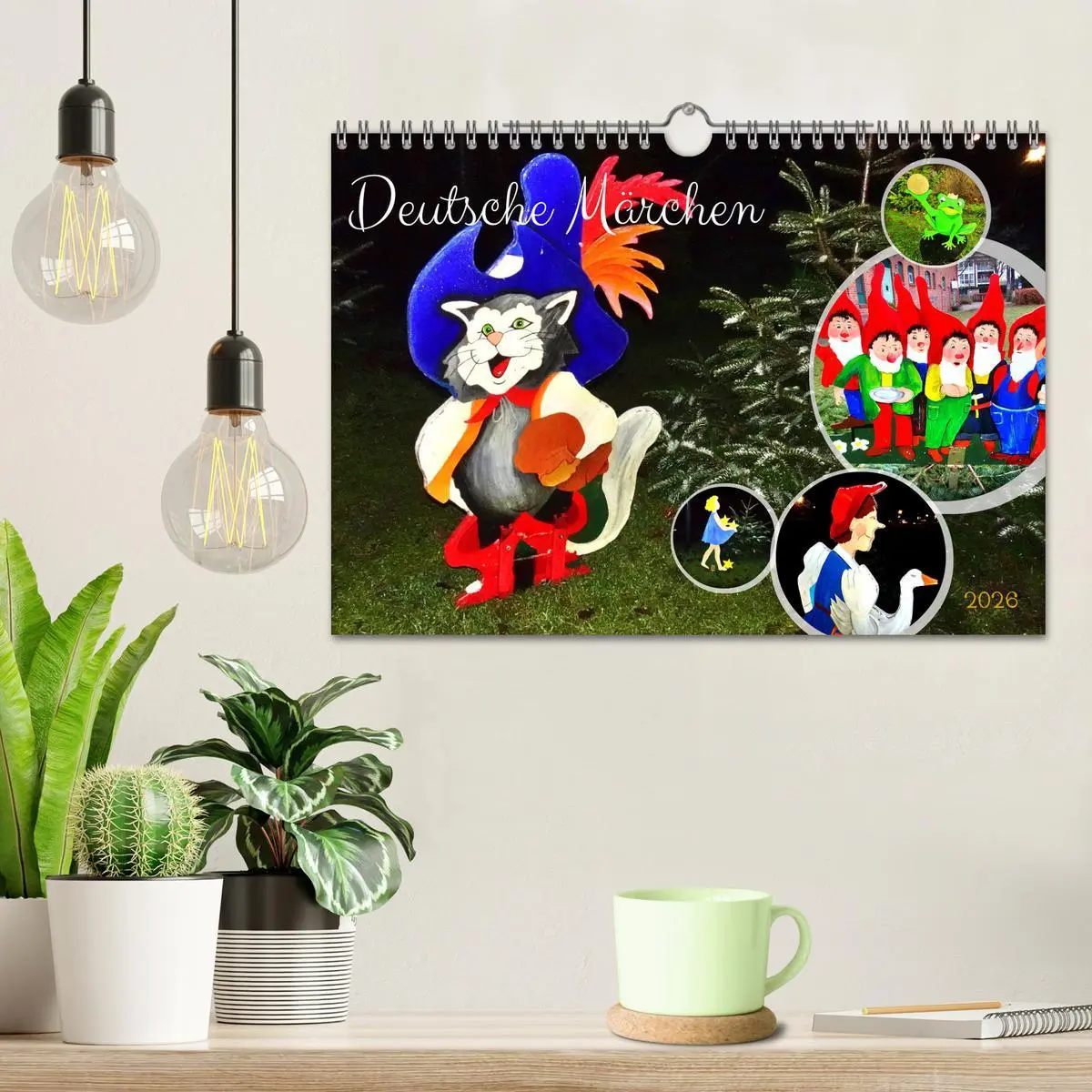 Bild: 9783457357729 | Deutsche Märchen (Wandkalender 2026 DIN A4 quer), CALVENDO...