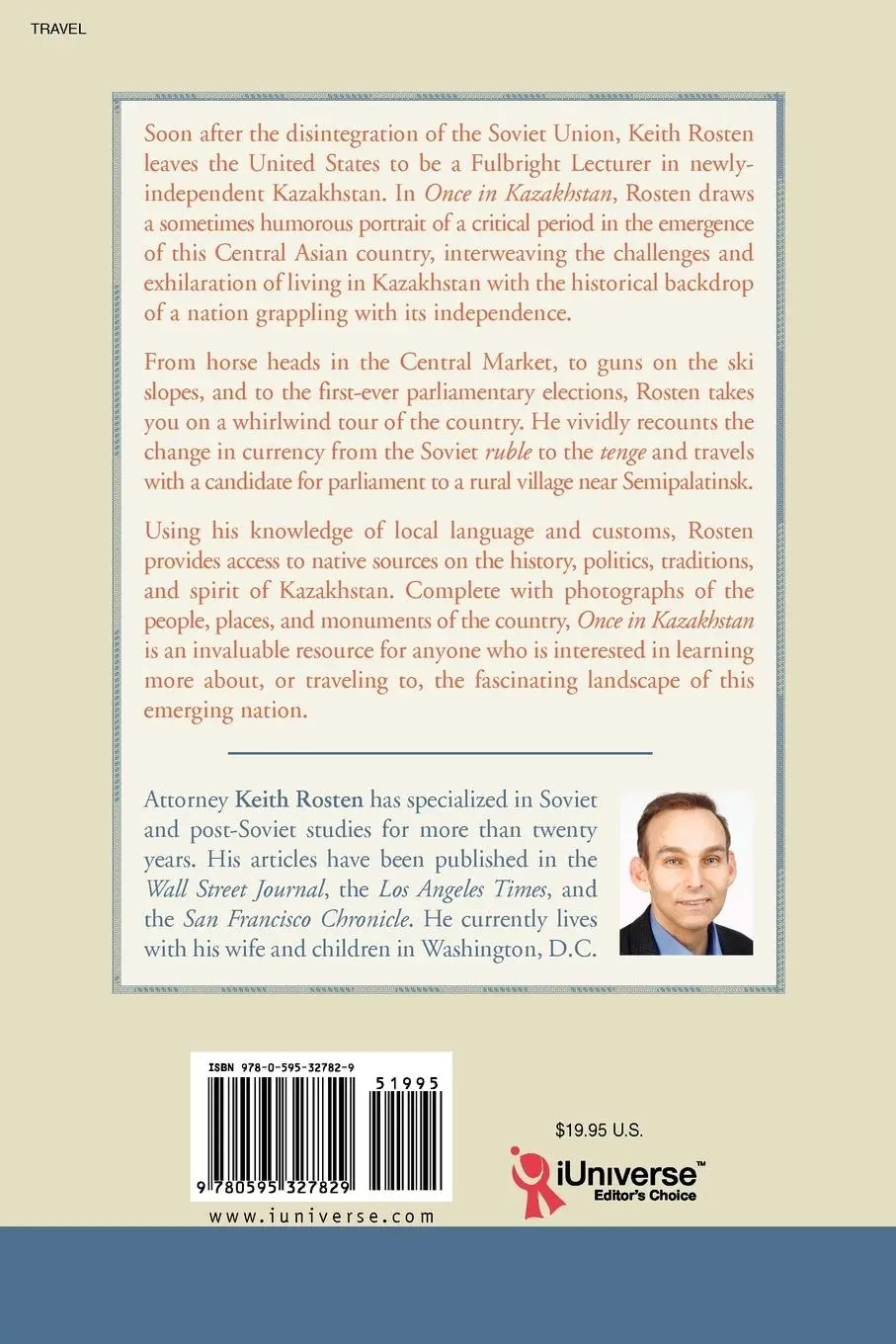 Rückseite: 9780595327829 | Once in Kazakhstan | The Snow Leopard Emerges | Keith Rosten | Buch