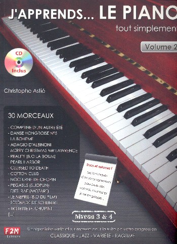 Cover: 9782953817829 | J'apprends le Piano... tout simplement Vol 2 | Christophe Astié | F2M