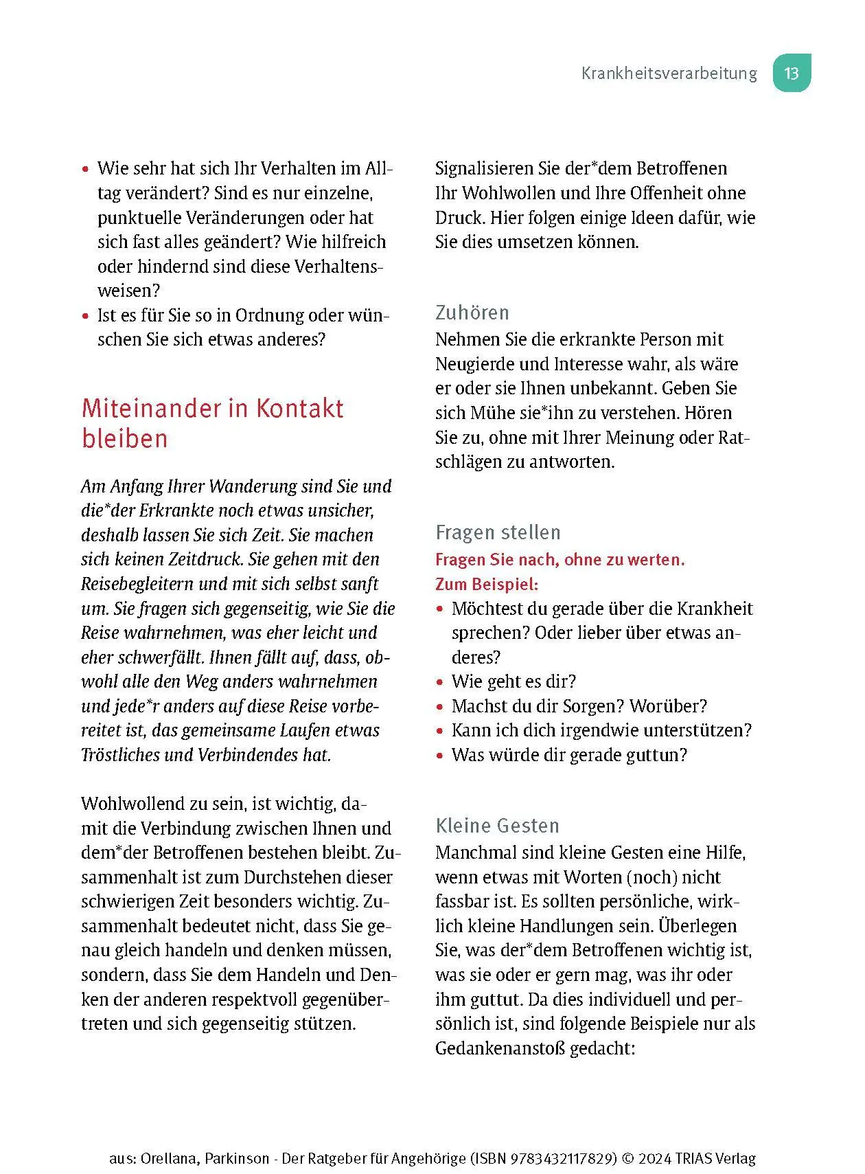 Bild: 9783432117829 | Parkinson. Der Ratgeber für Angehörige | Amy Orellana | Taschenbuch