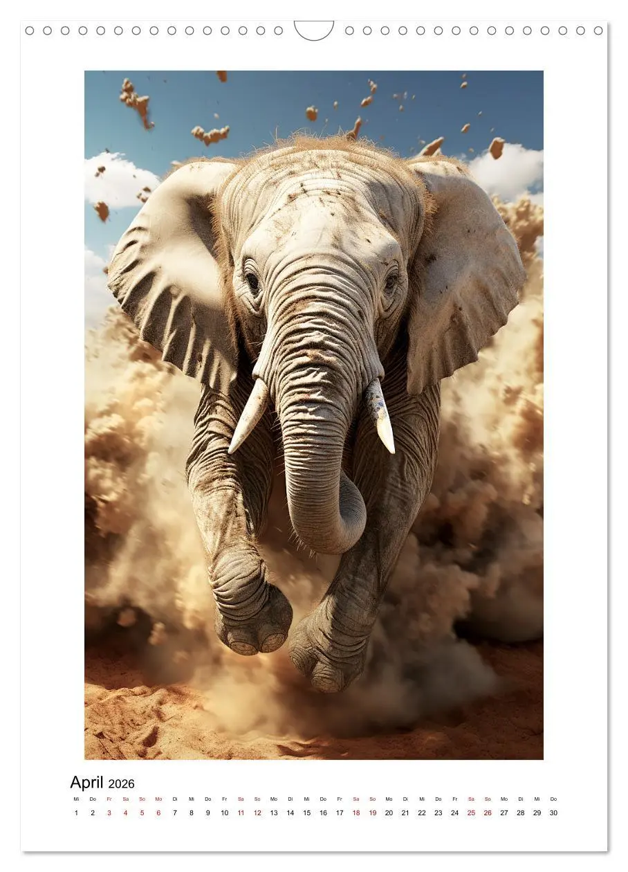 Bild: 9783516297829 | Highspeed Tiere (Wandkalender 2026 DIN A3 hoch), CALVENDO...