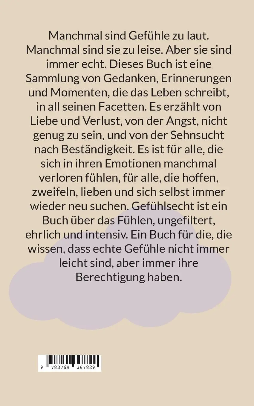 Rückseite: 9783769367829 | GefühlsEcht | Liv Anders | Taschenbuch | 70 S. | Deutsch | 2025