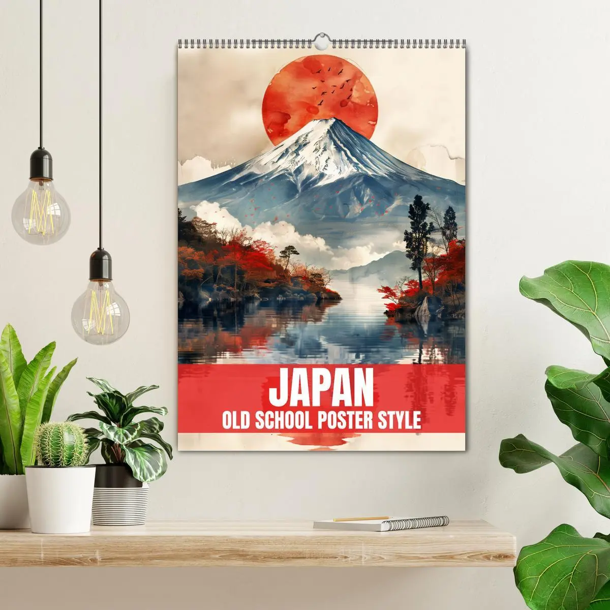 Bild: 9783457267929 | Japan - Old School Poster Style (Wandkalender 2026 DIN A2 hoch),...