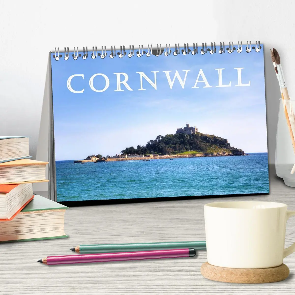 Bild: 9783516047929 | Cornwall (Tischkalender 2026 DIN A5 quer), CALVENDO Monatskalender