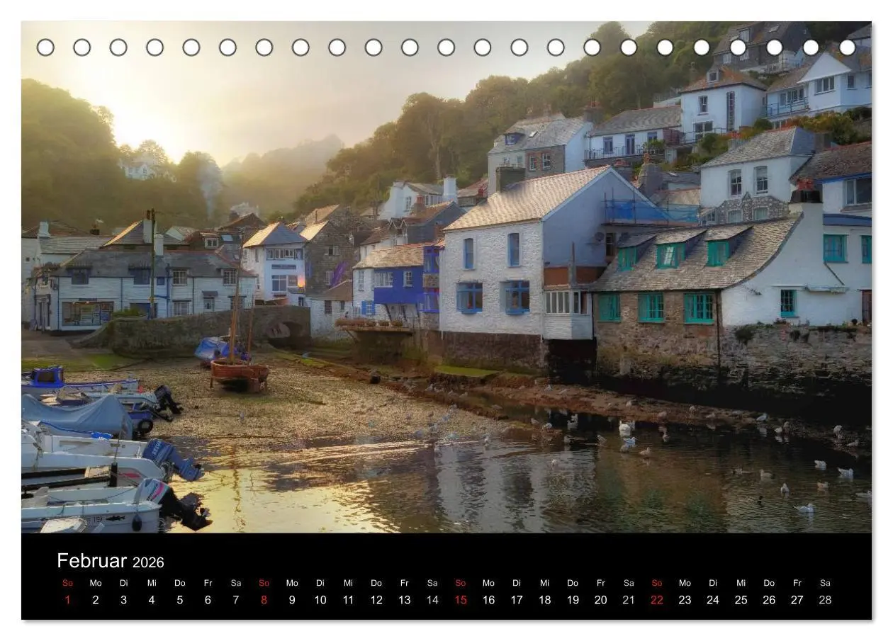 Bild: 9783516047929 | Cornwall (Tischkalender 2026 DIN A5 quer), CALVENDO Monatskalender