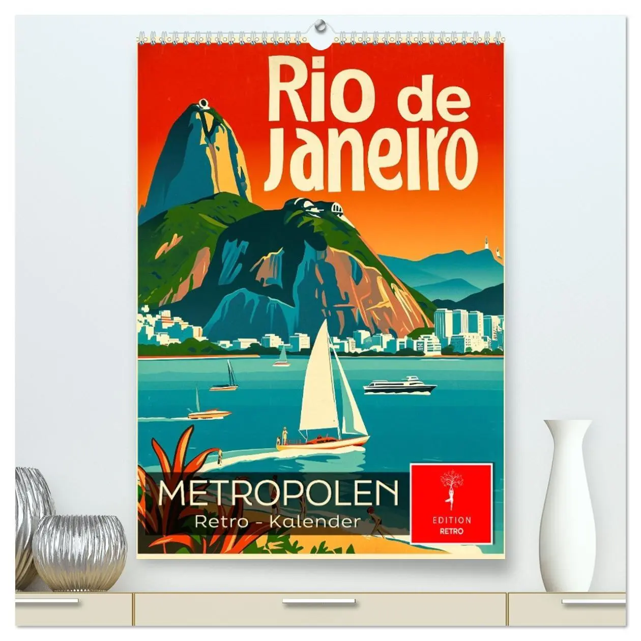 Cover: 9783516287929 | Metropolen Retro-Kalender (hochwertiger Premium Wandkalender 2026...