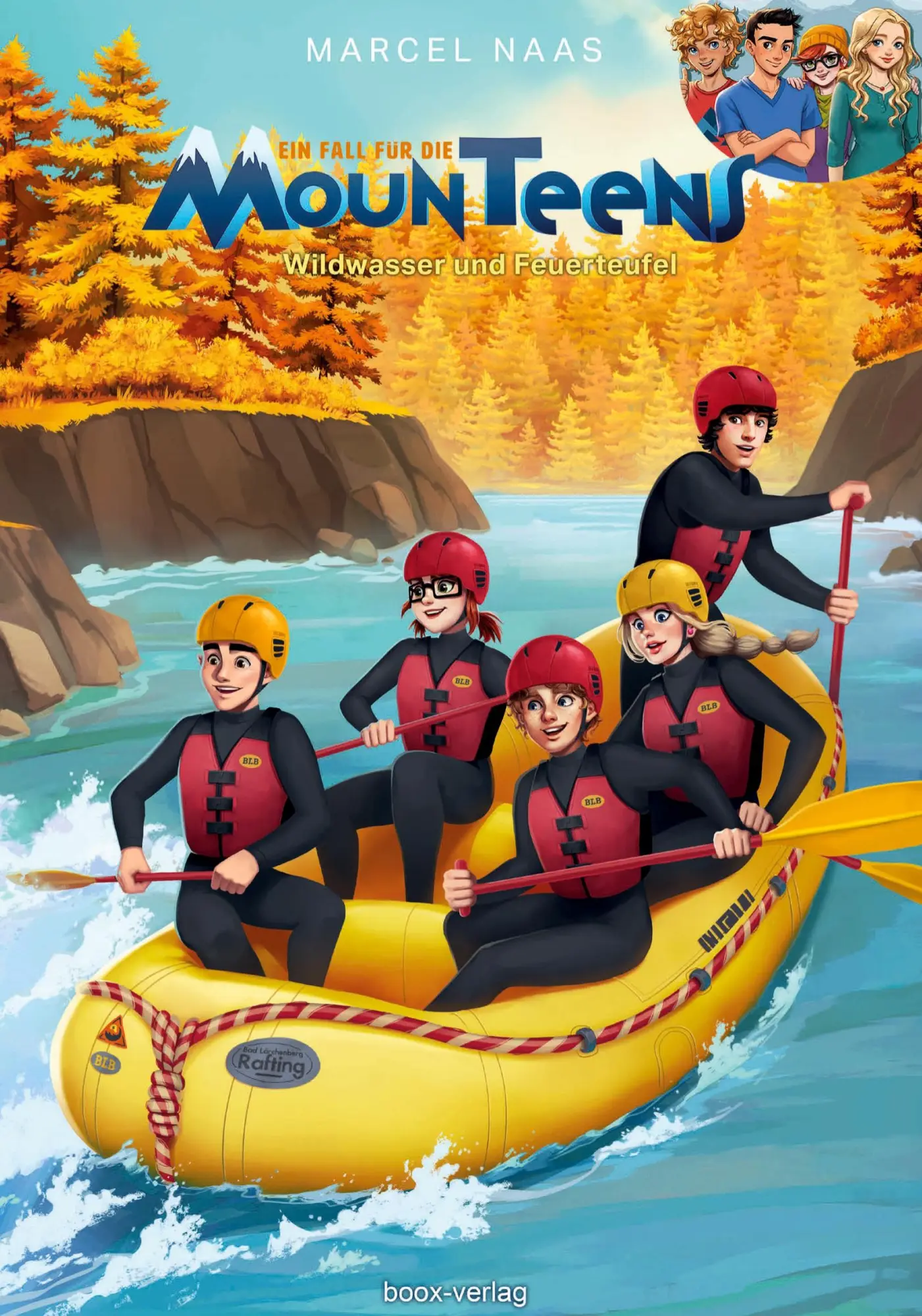 Cover: 9783906037929 | Wildwasser und Feuerteufel | Der achte Fall für die MounTeens | Naas