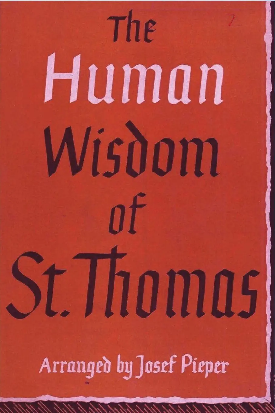 Cover: 9781773238029 | The Human Wisdom of St. Thomas | Josef Pieper | Taschenbuch | Englisch