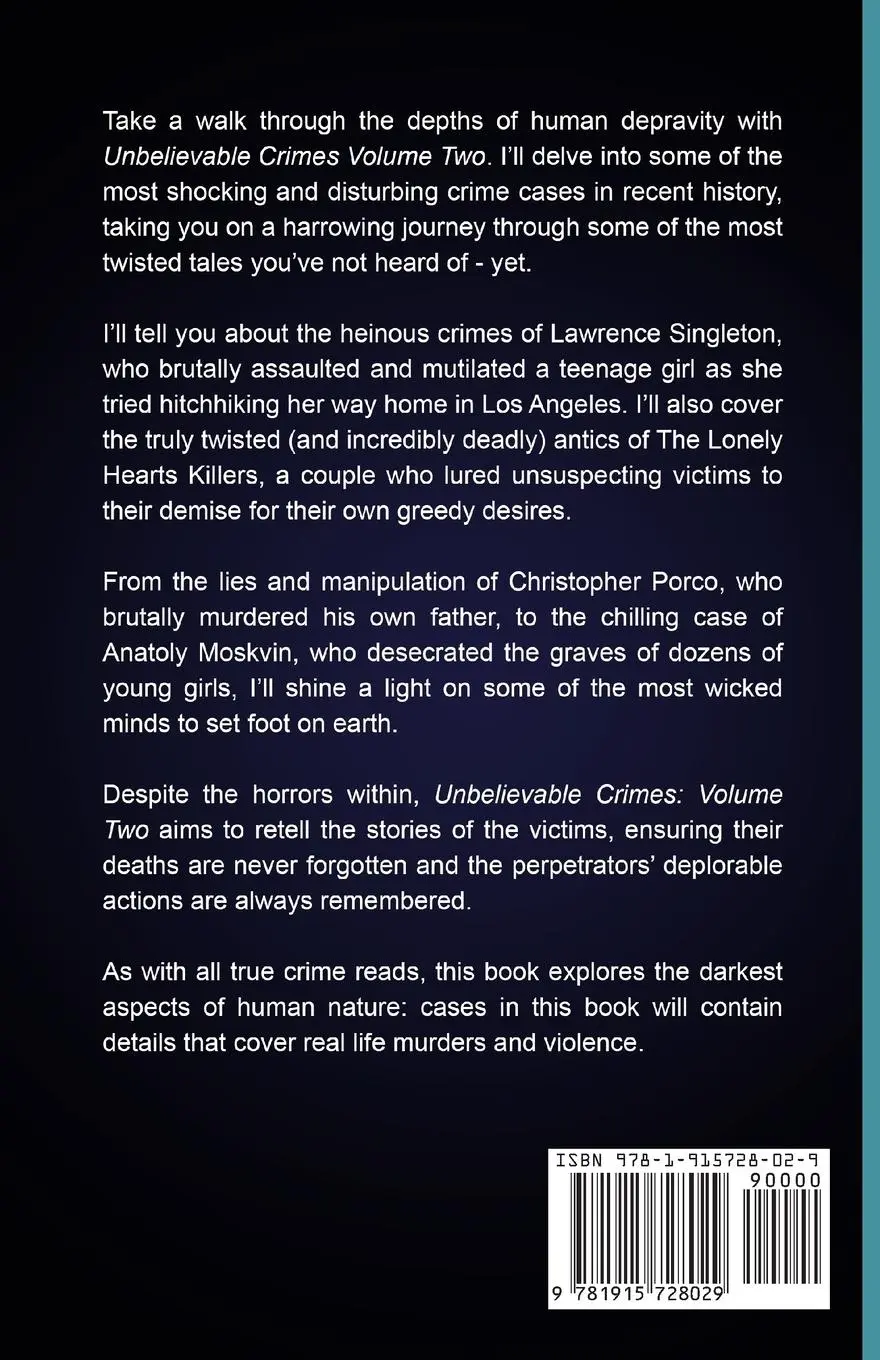 Rückseite: 9781915728029 | Unbelievable Crimes Volume Two | Daniela Airlie | Taschenbuch | 2023